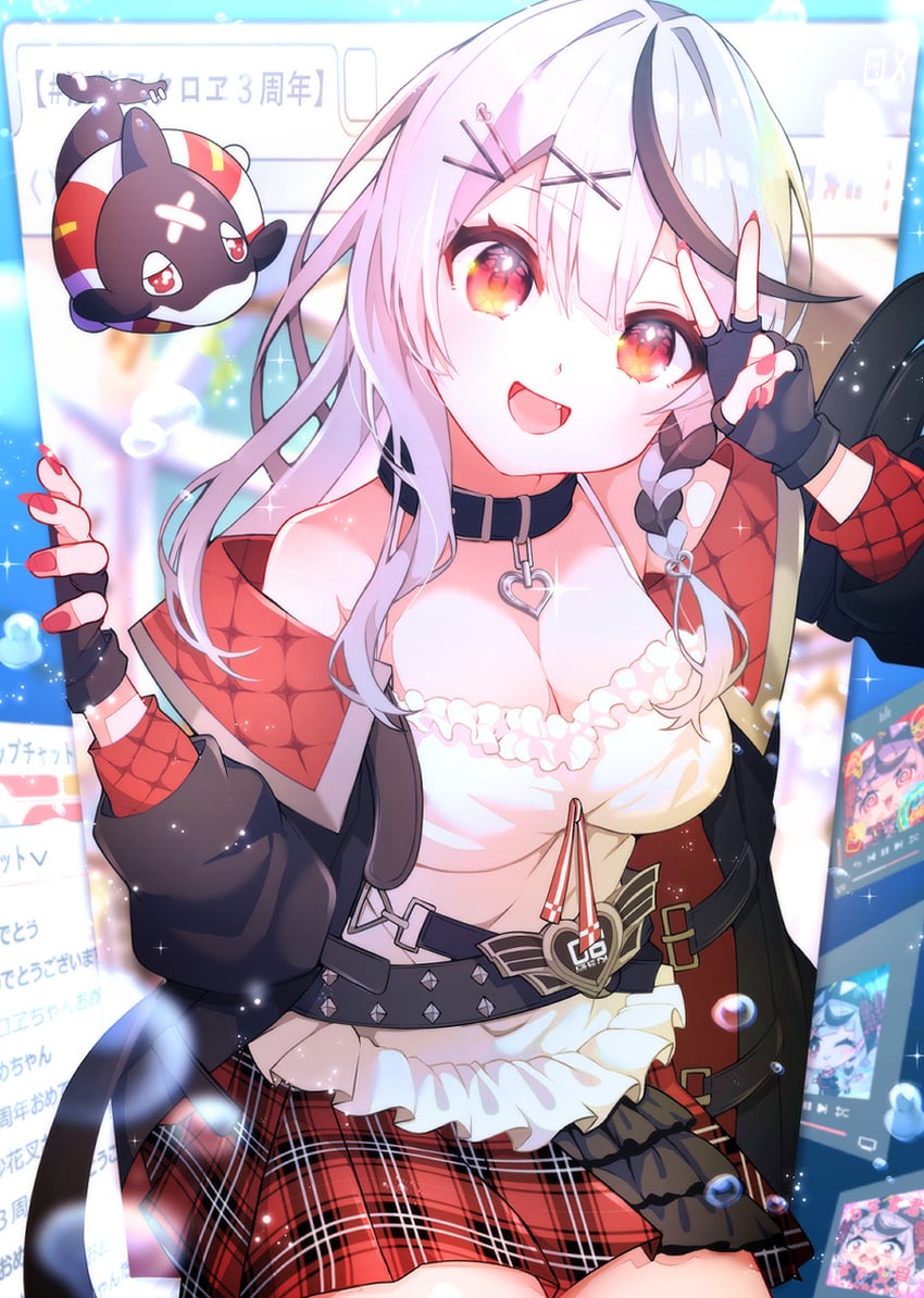 sakamata chloe and inu (hololive) drawn by satsuki_(pixiv_742410)