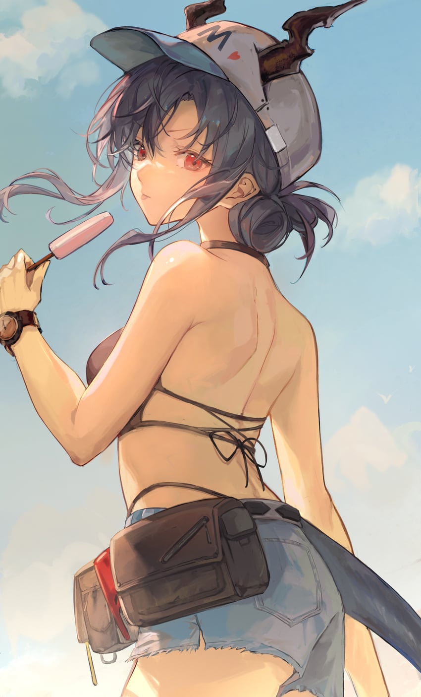 ch'en and female tourist c (arknights) drawn by sybilking