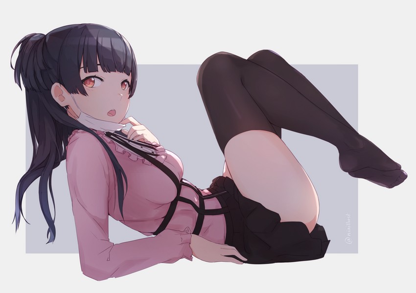 mayuzumi fuyuko (idolmaster and 1 more) drawn by niaillust