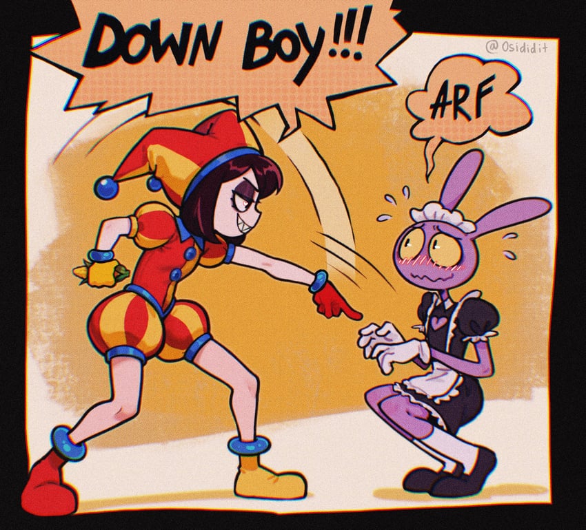pomni, jax, and evil pomni (the amazing digital circus) drawn by osidid