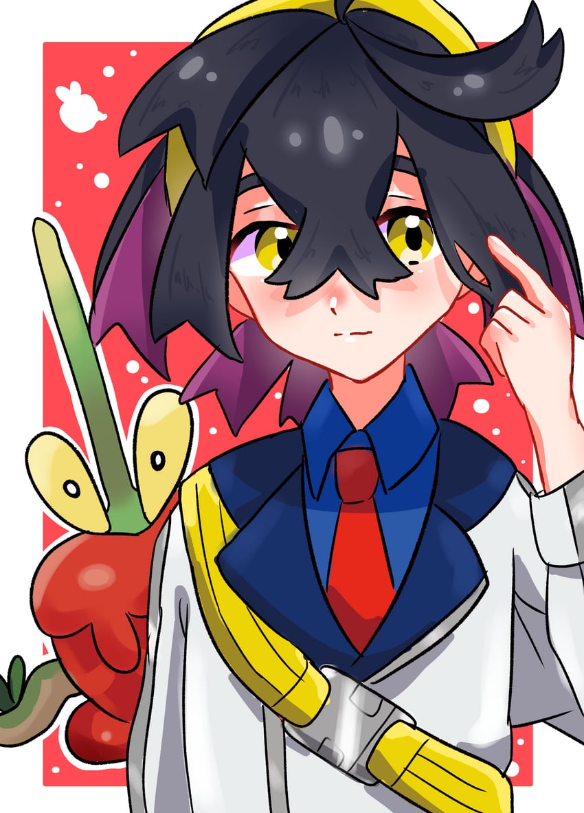 kieran and dipplin (pokemon and 1 more) drawn by zumomo_(amvs8557)