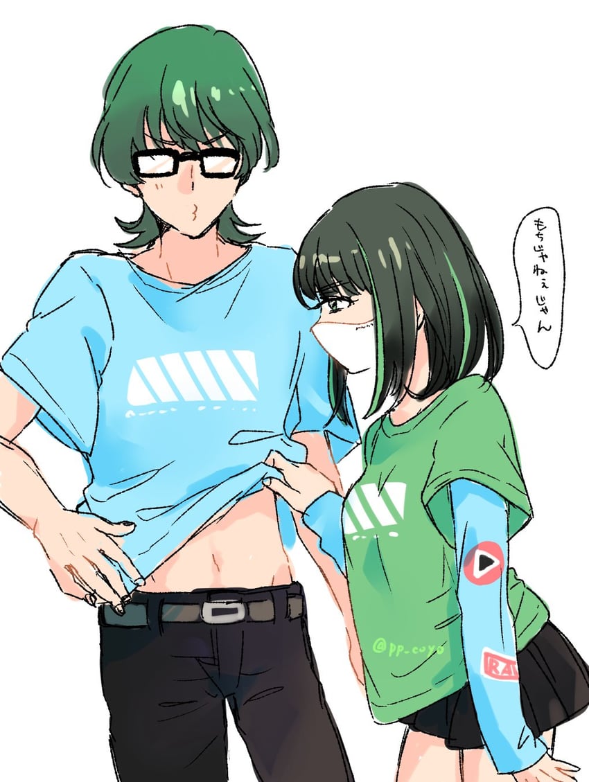 utsumi shou and hassu (gridman universe) drawn by coyo_(pp_coyo)