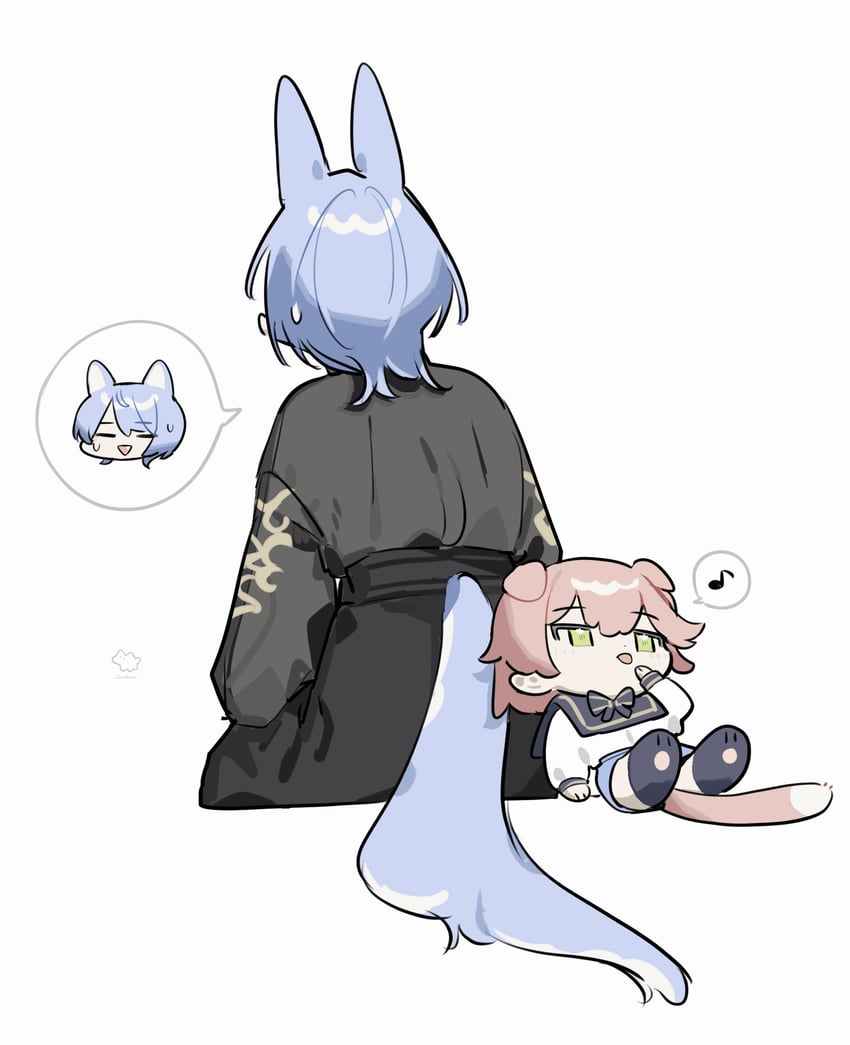 hoshimachi suisei and sakura miko (hololive) drawn by tai_inukai