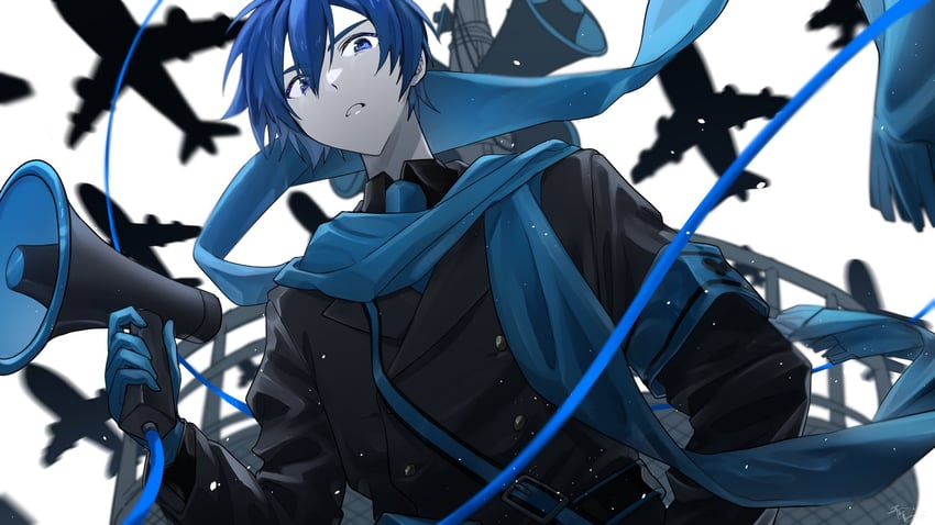 kaito (vocaloid and 1 more) drawn by parang_99