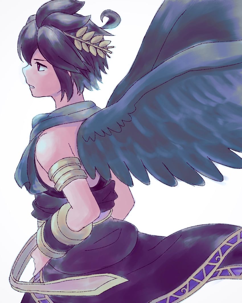 dark pit (kid icarus and 1 more) drawn by waffuum