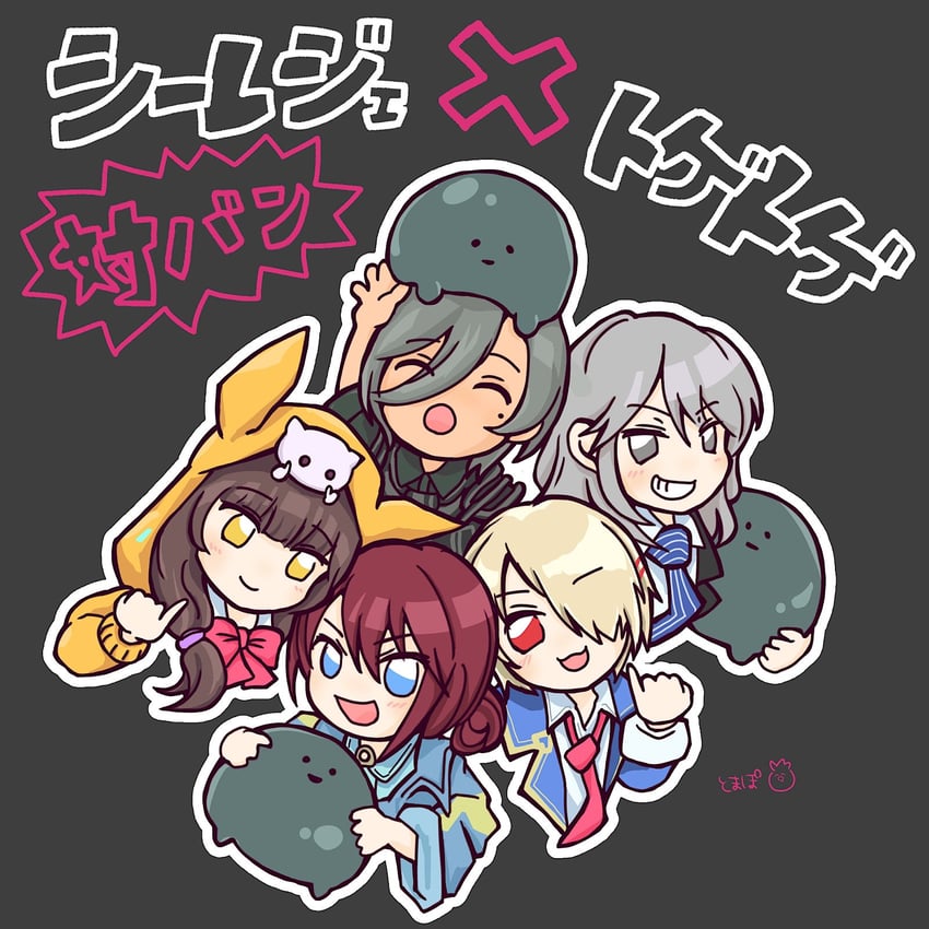 iseri nina, kawaragi momoka, rupa, kayamori ruka, asakura karen, and 1 more (girls band cry and 1 more) drawn by anpanwonageru
