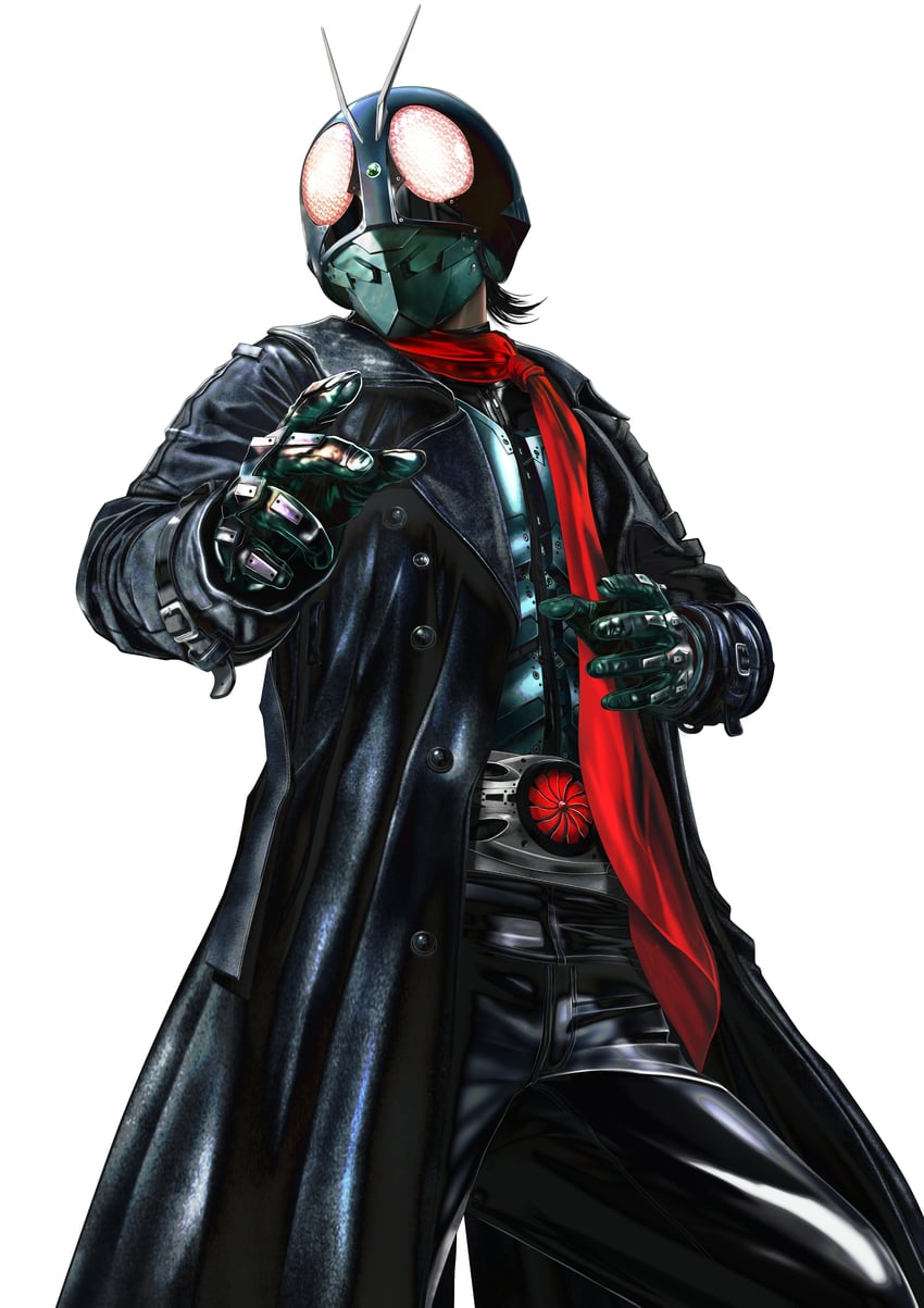 kamen rider 1 (kamen rider and 1 more) drawn by masukudo_(hamamoto_hikaru)