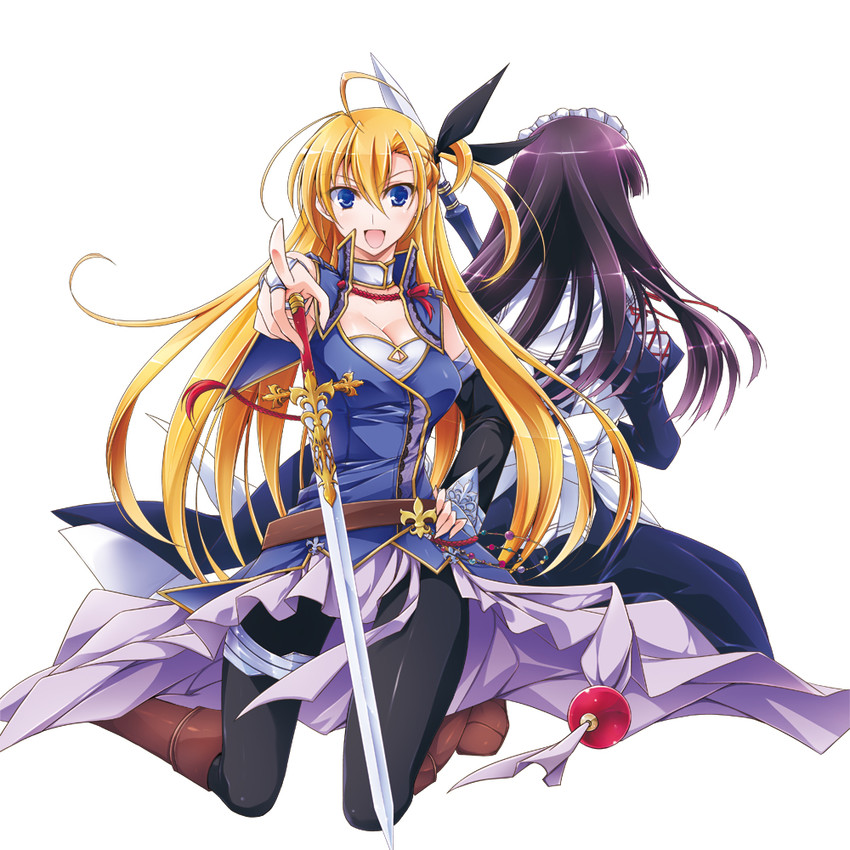 rufa ishto and ingrid malva (ginkou no reiter crois) drawn by asio_(asiogimuto)