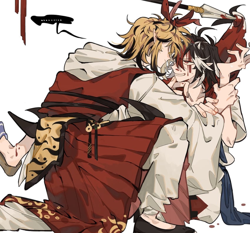 toramaru shou and kijin seija (touhou) drawn by iampenguinj