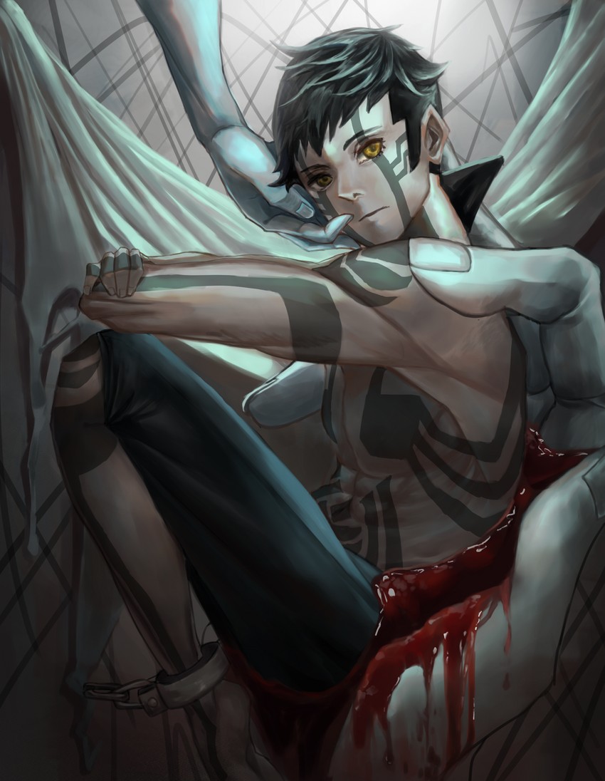 demi-fiend (shin megami tensei and 1 more) drawn by mochigana