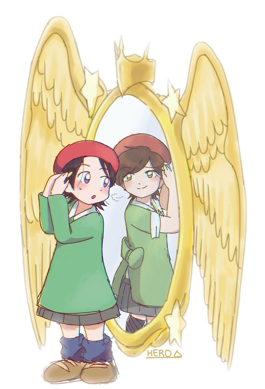 adeleine and ado (kirby and 2 more) drawn by kaze_n0_takuto