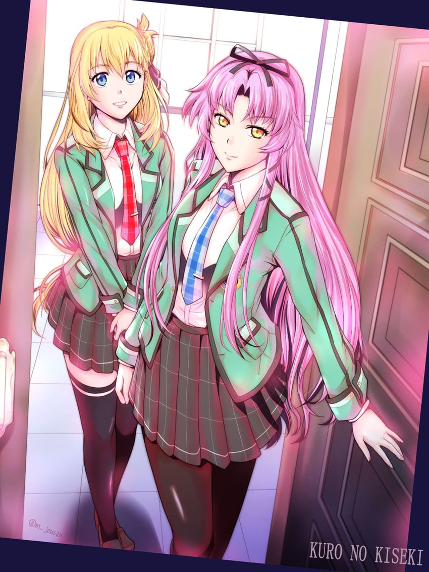 renne and agnes claudel (eiyuu densetsu and 2 more) drawn by xiacheng_tatsuya