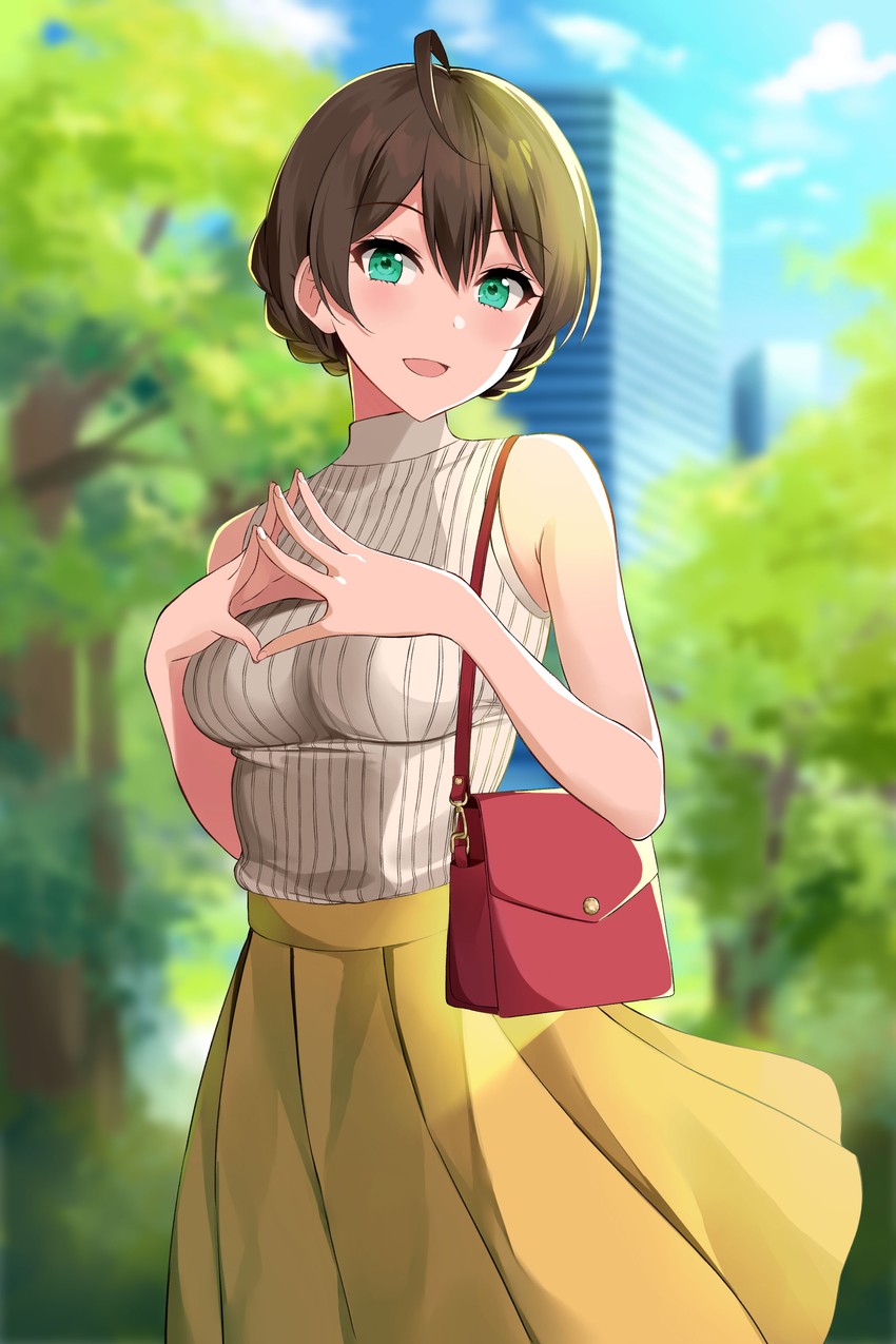 sakuramori kaori (idolmaster and 2 more) drawn by fuyutuji