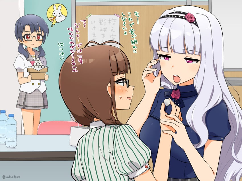 shijou takane, akizuki ritsuko, and takayama sayoko (idolmaster and 2 more) drawn by merukyara