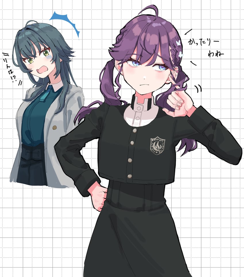tsukimura temari and kaya rinha (idolmaster and 1 more) drawn by amohassan