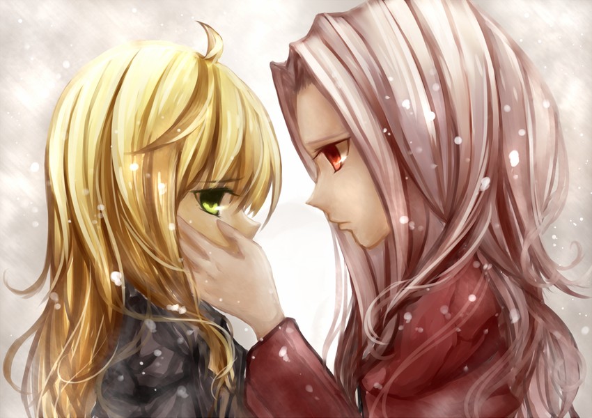 artoria pendragon, saber, and irisviel von einzbern (fate and 2 more) drawn by ali_manami