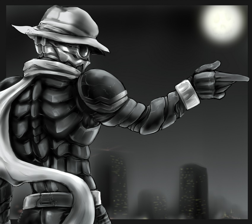 kamen rider skull (kamen rider and 1 more) drawn by ledjoker07