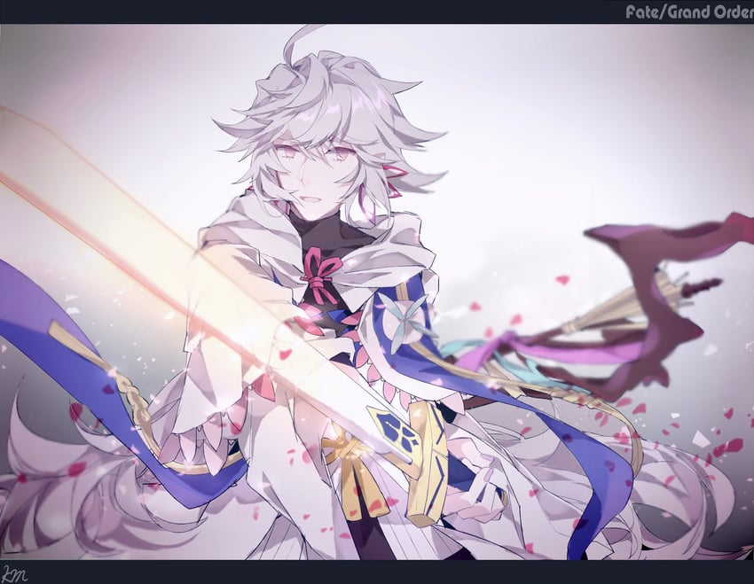 merlin (fate and 1 more) drawn by misato_karuha