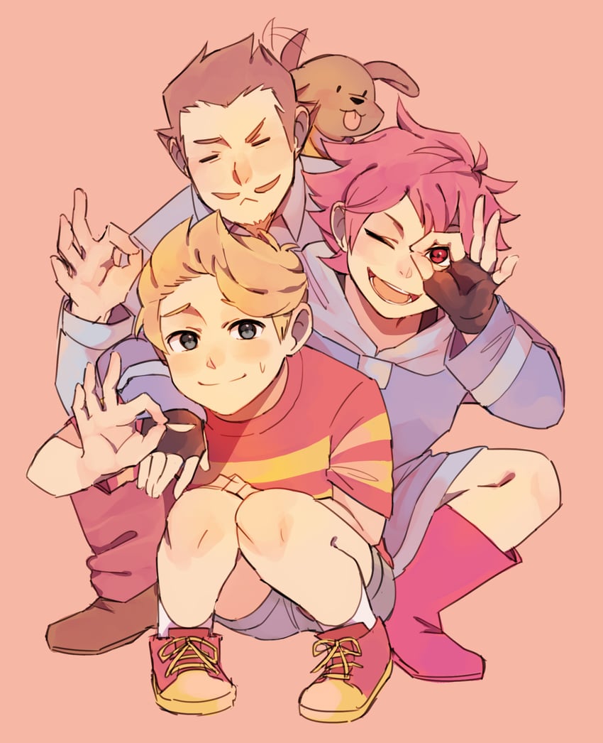 lucas, kumatora, boney, and duster (mother and 1 more) drawn by winteamelon