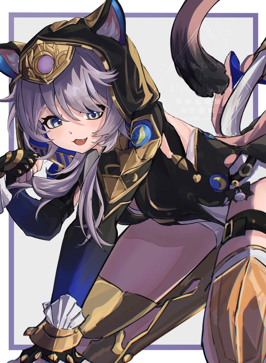 cipher (honkai and 1 more) drawn by ame_pokke