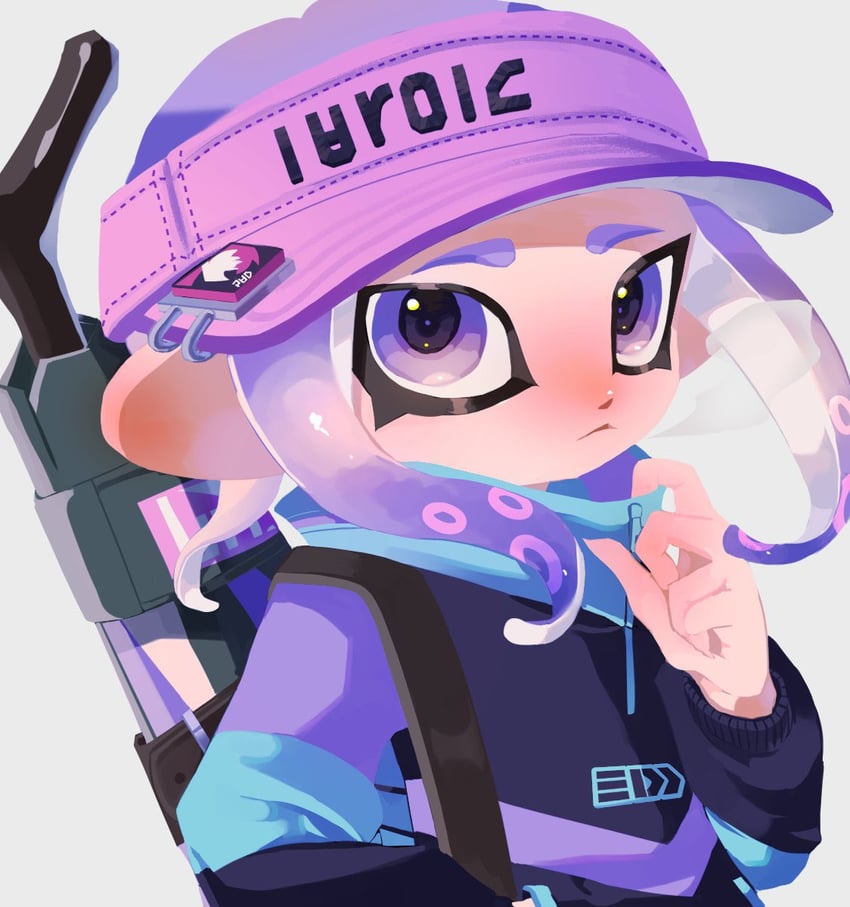 octoling player character and octoling girl (splatoon) drawn by ramupi_122