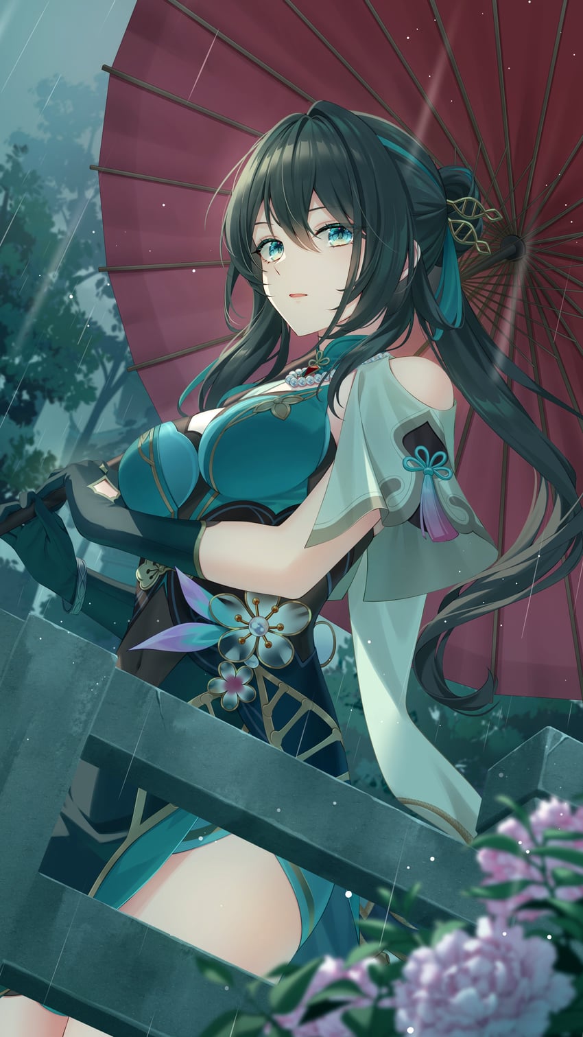 ruan mei (honkai and 1 more) drawn by bshi_edayo