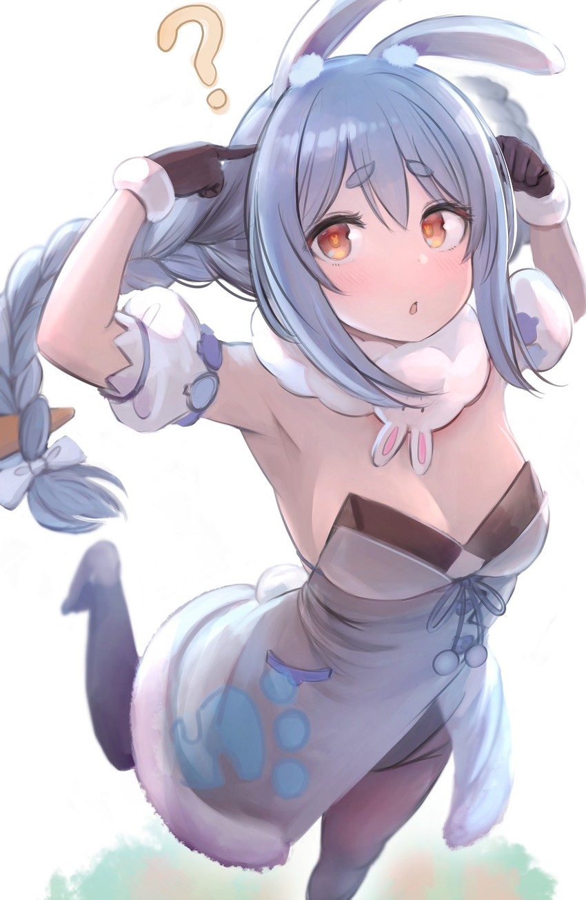 usada pekora and don-chan (hololive) drawn by enumiyaa