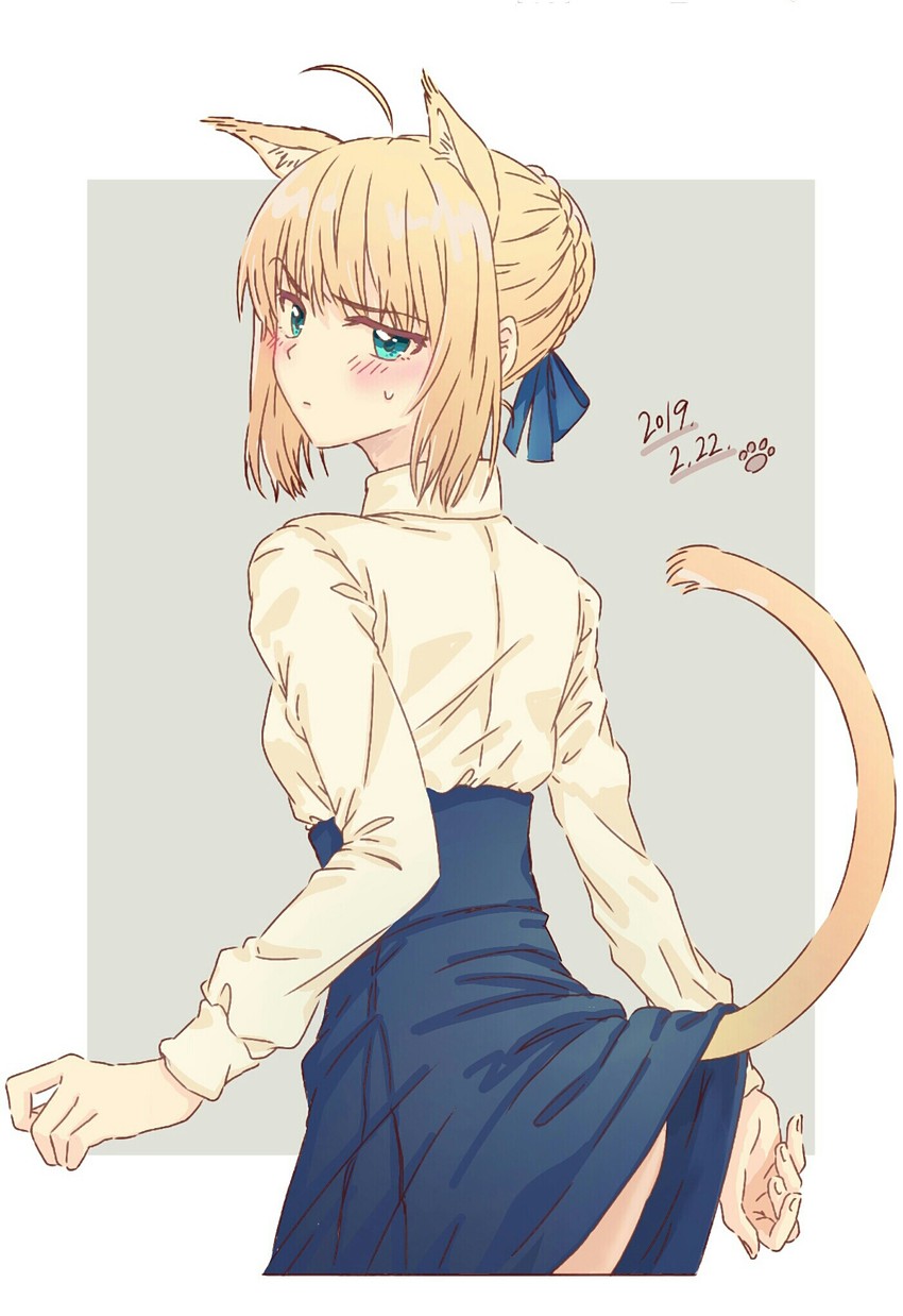 artoria pendragon and saber (fate and 1 more) drawn by ishii_(wami5285)