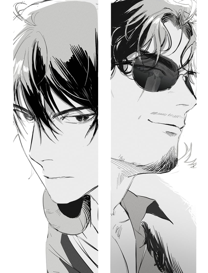 yamada ichiro and amayado rei (hypnosis mic) drawn by mpd13_0