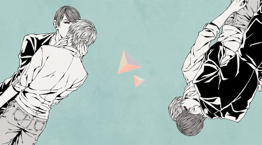 kaneki ken and tsukiyama shuu (tokyo ghoul) drawn by chazy