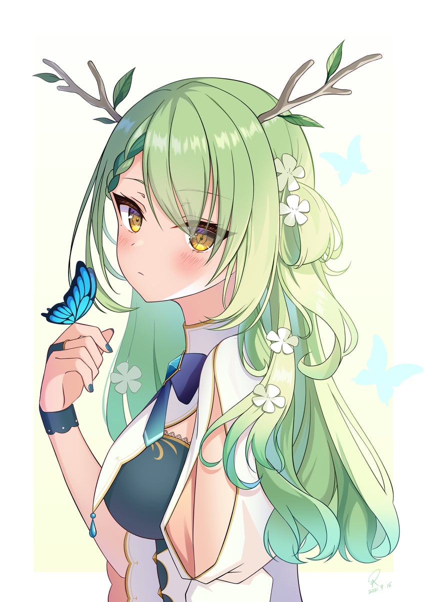 ceres fauna (hololive and 1 more) drawn by azusa010318