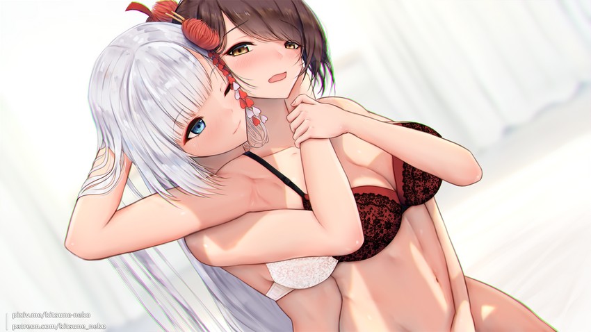 shoukaku and zuikaku (azur lane) drawn by kitsune-neko