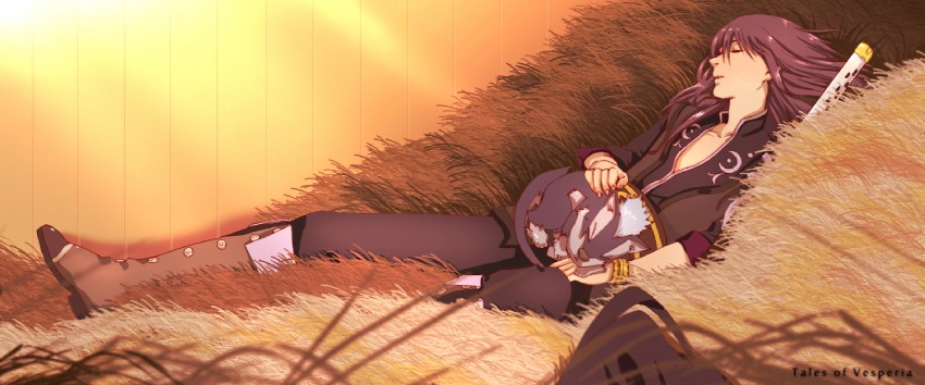 yuri lowell and repede (tales of and 1 more) drawn by guna