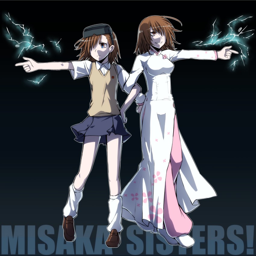 misaka imouto and misaka worst (toaru majutsu no index and 1 more) drawn by idora_(idola)