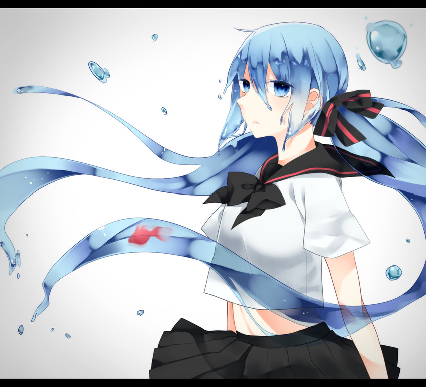 hatsune miku and bottle miku (vocaloid) drawn by shikimori_(komsaupp)