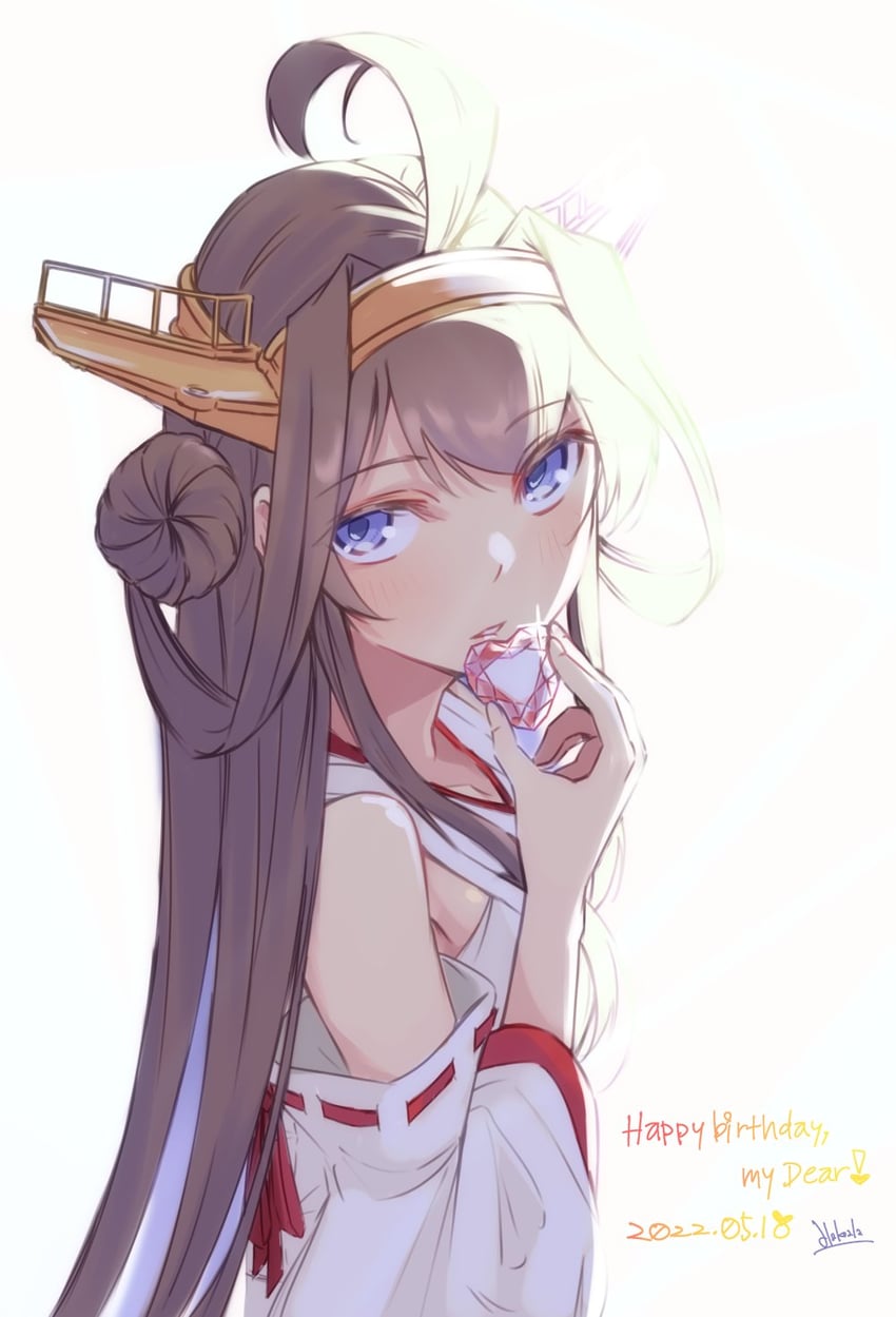 kongou and kongou kai ni (kantai collection) drawn by alakoala