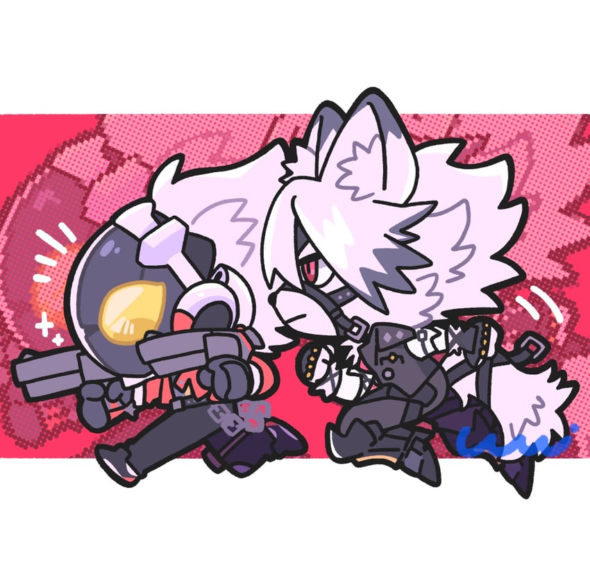 von lycaon and billy kid (zenless zone zero) drawn by ufo_zattau4