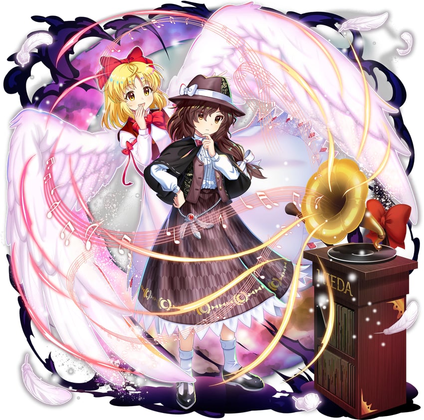 usami renko and gengetsu (touhou and 2 more) drawn by rotte_(1109)