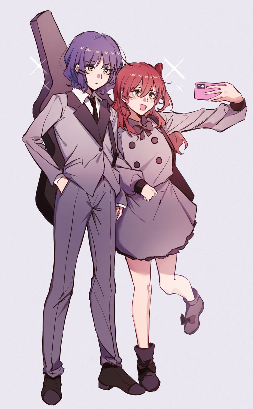 kita ikuyo and yamada ryo (bocchi the rock!) drawn by canis428