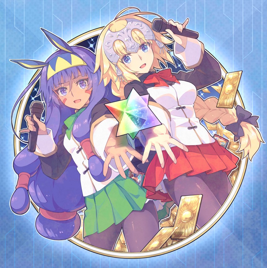 jeanne d'arc and nitocris (fate and 1 more) drawn by saipaco
