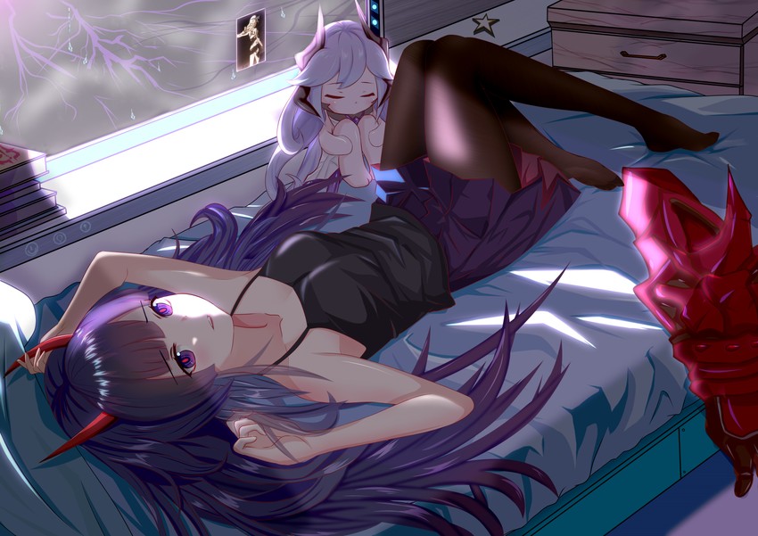 kiana kaslana, raiden mei, benares, and bella (honkai and 1 more) drawn by huang_cheng_yu