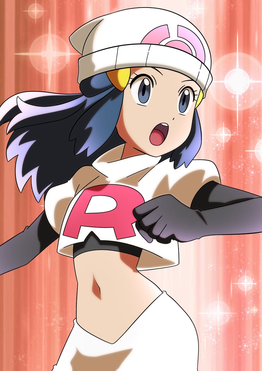 dawn and jessie (pokemon and 1 more) drawn by hainchu