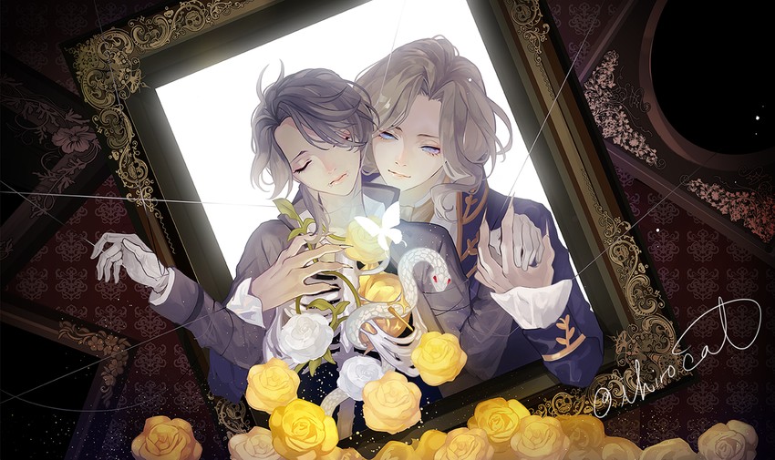 joseph desaulniers and aesop carl (identity v) drawn by ihirocat