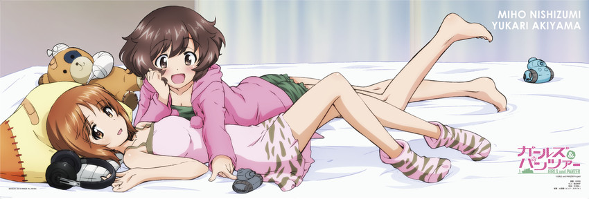 nishizumi miho, akiyama yukari, and boko (girls und panzer) drawn by sugimoto_isao