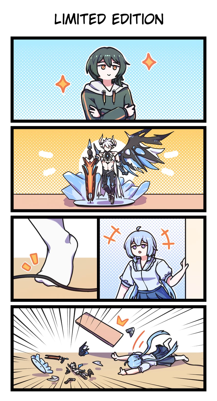 griseo, kevin kaslana, and kosma (honkai and 1 more) drawn by thatwasjack