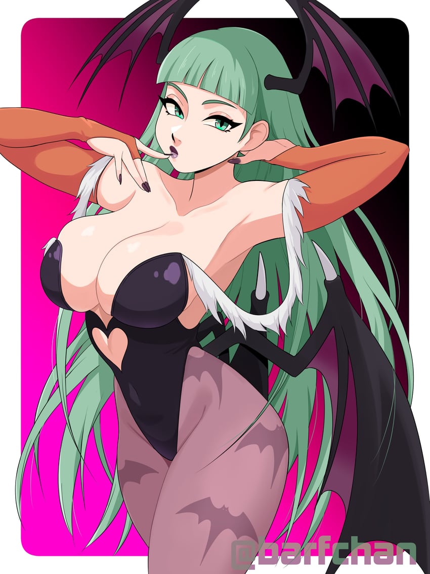 morrigan aensland (darkstalkers and 2 more) drawn by barfchan