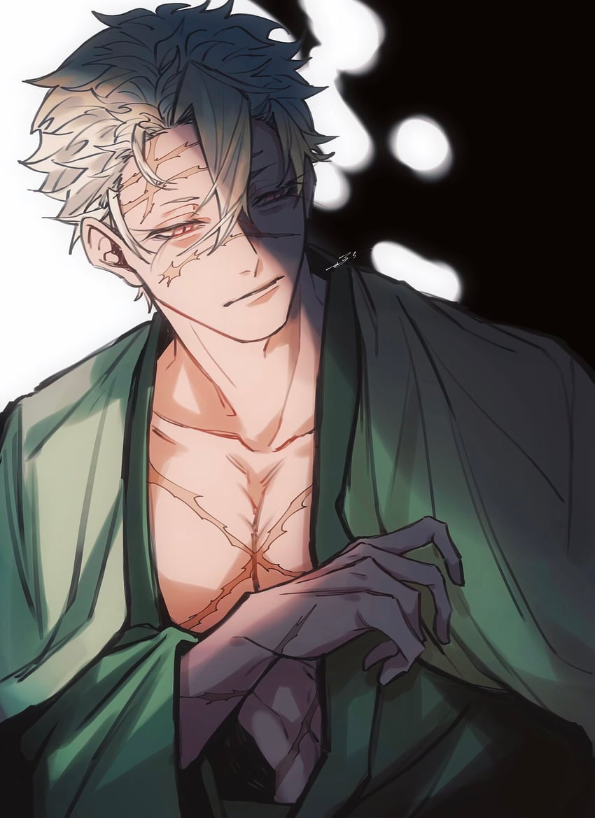 shinazugawa sanemi (kimetsu no yaiba) drawn by zeta_(ace_343)