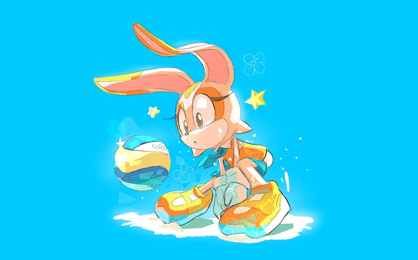 cream the rabbit (sonic and 1 more) drawn by aryelsereio