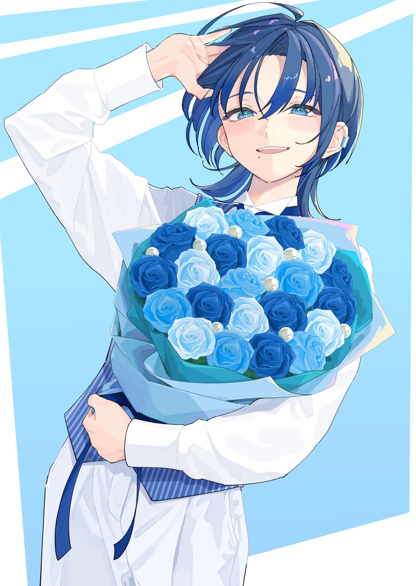 hiodoshi ao (hololive and 1 more) drawn by yuri_yutaka
