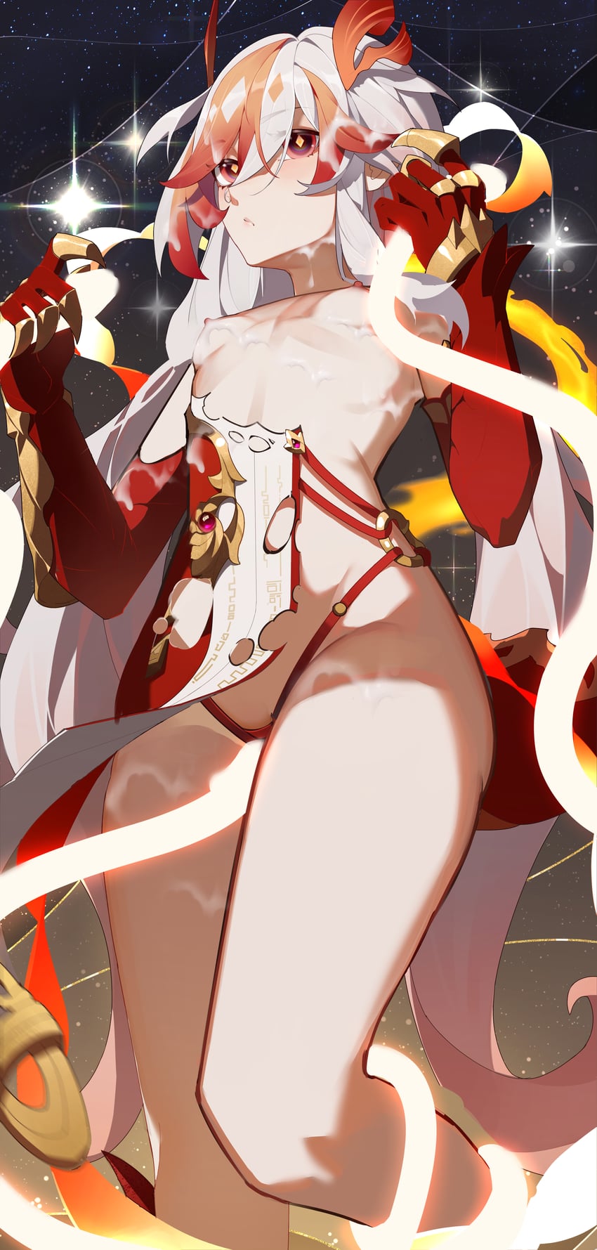 fu hua (honkai and 1 more) drawn by jinjide_shaonian